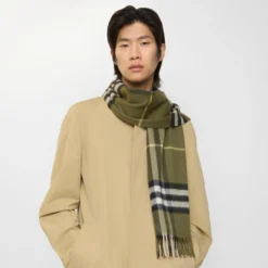 Check Cashmere Scarf