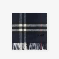 Check Cashmere Scarf