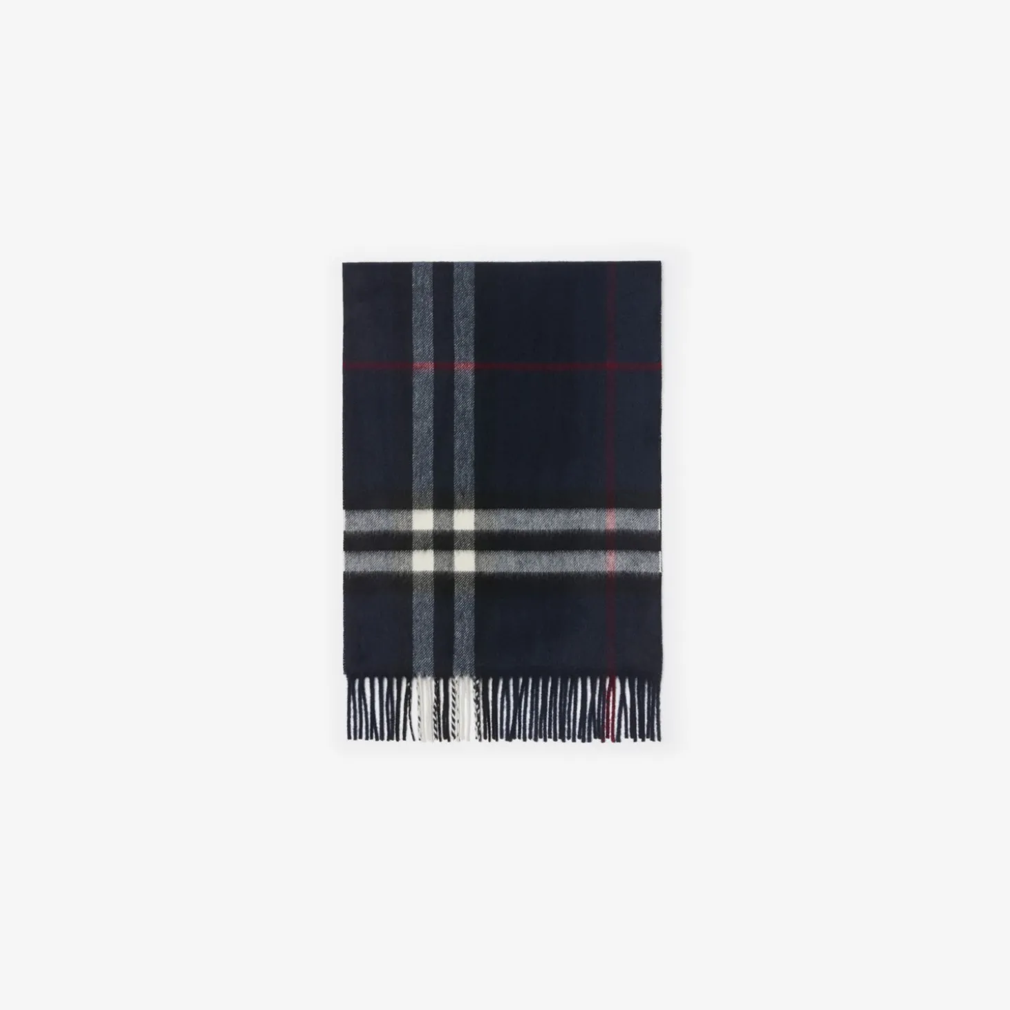 Check Cashmere Scarf