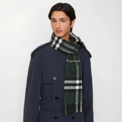 Check Cashmere Scarf