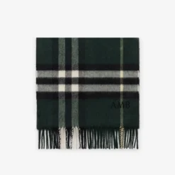 Check Cashmere Scarf