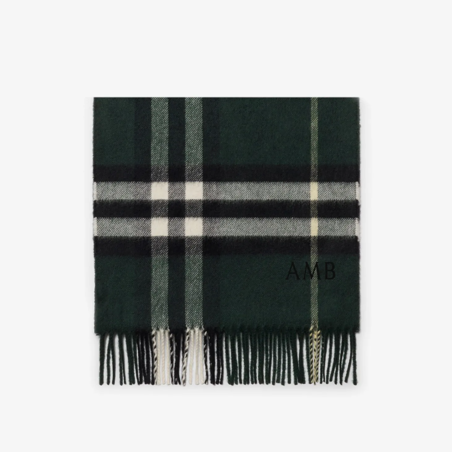 Check Cashmere Scarf