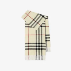 Check Cashmere Scarf