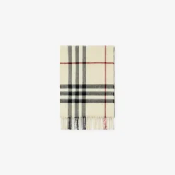 Check Cashmere Scarf