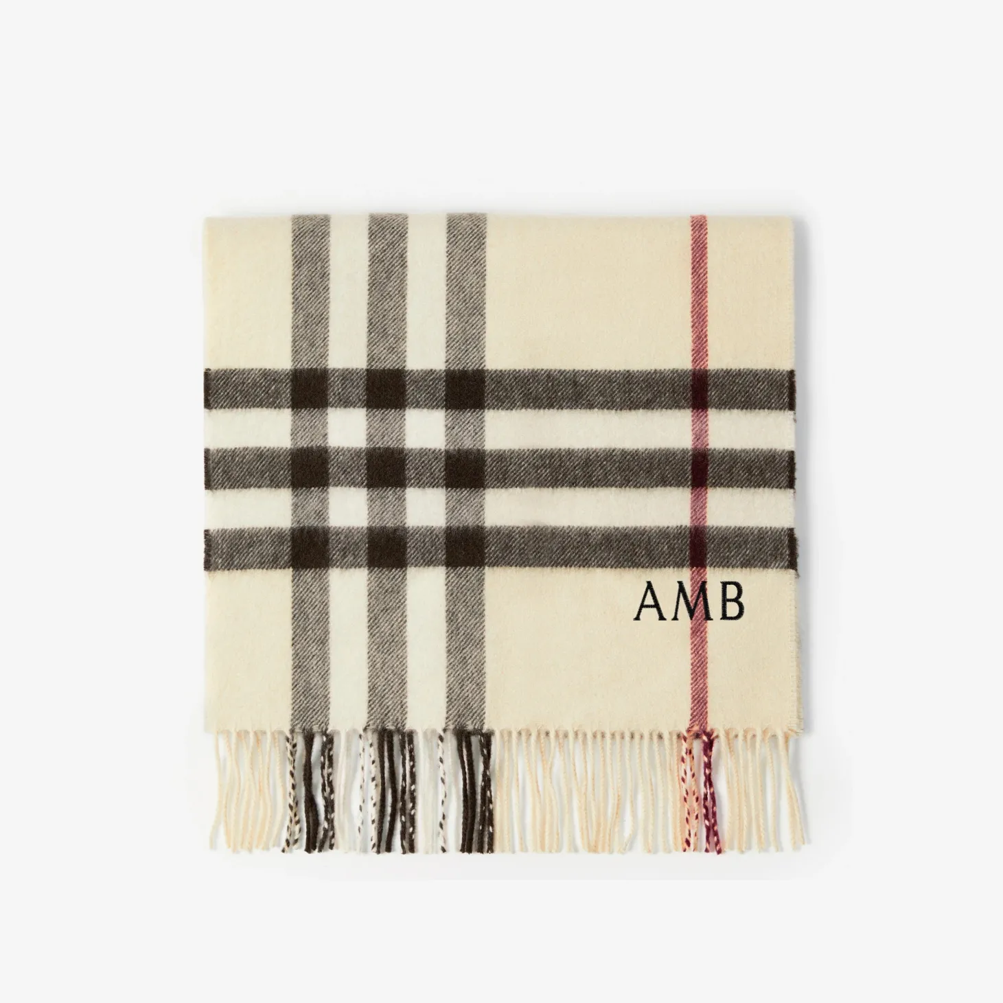 Check Cashmere Scarf