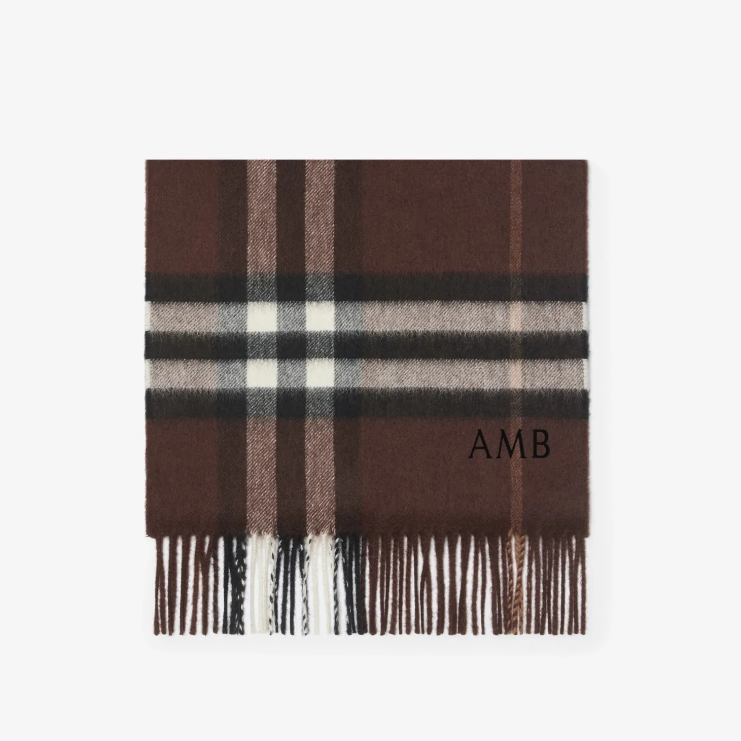 Check Cashmere Scarf
