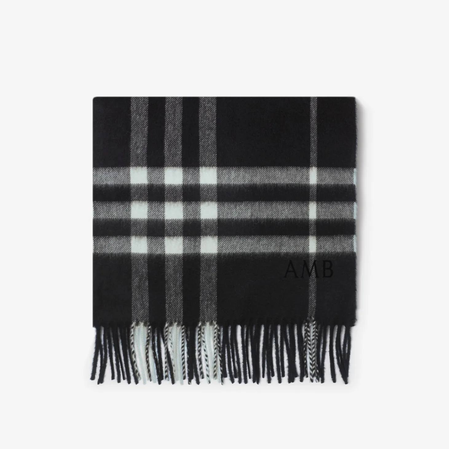 Check Cashmere Scarf
