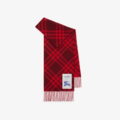 Check Cashmere Scarf