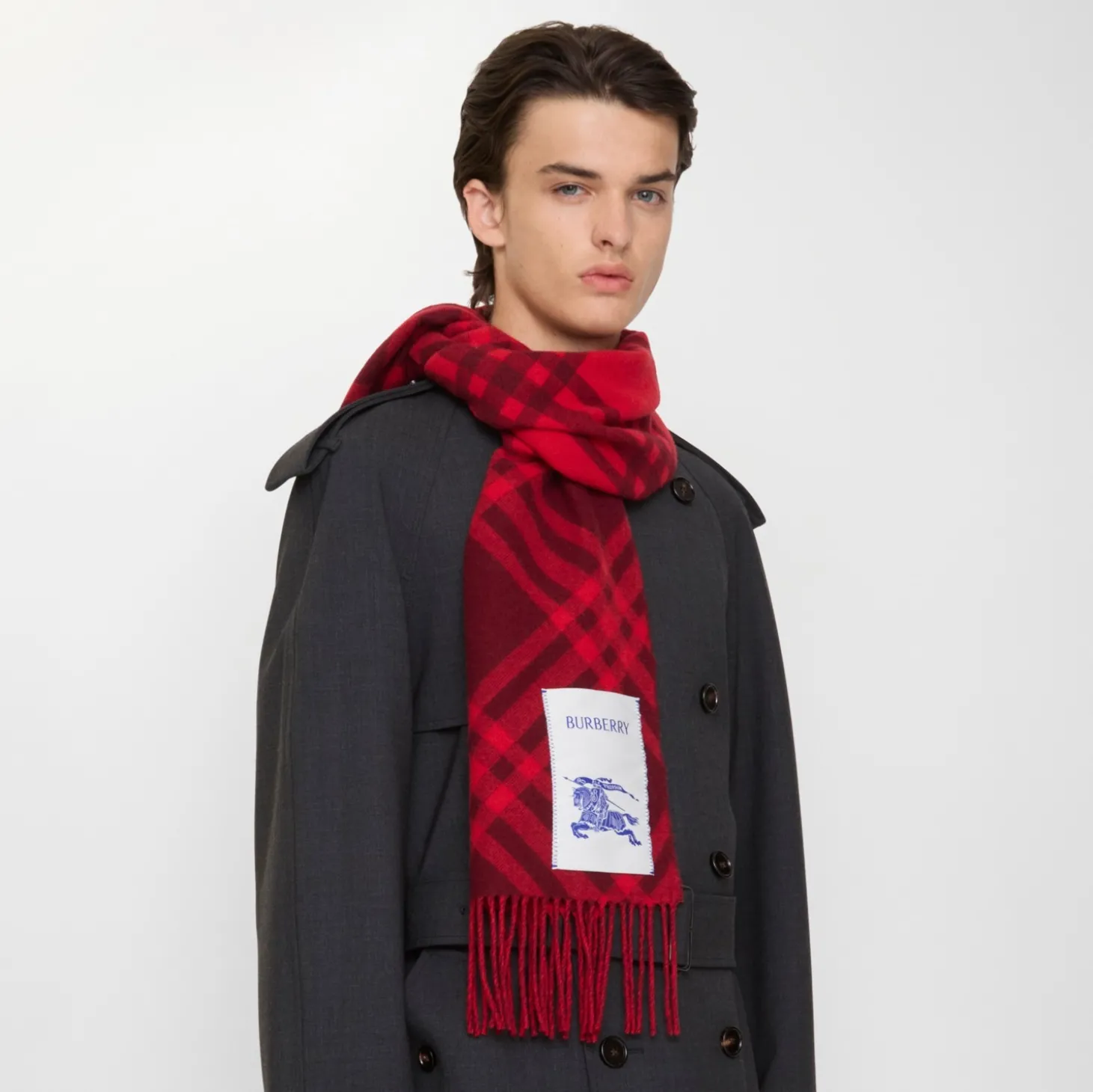 Check Cashmere Scarf