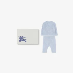 Check Cashmere Two-piece Set