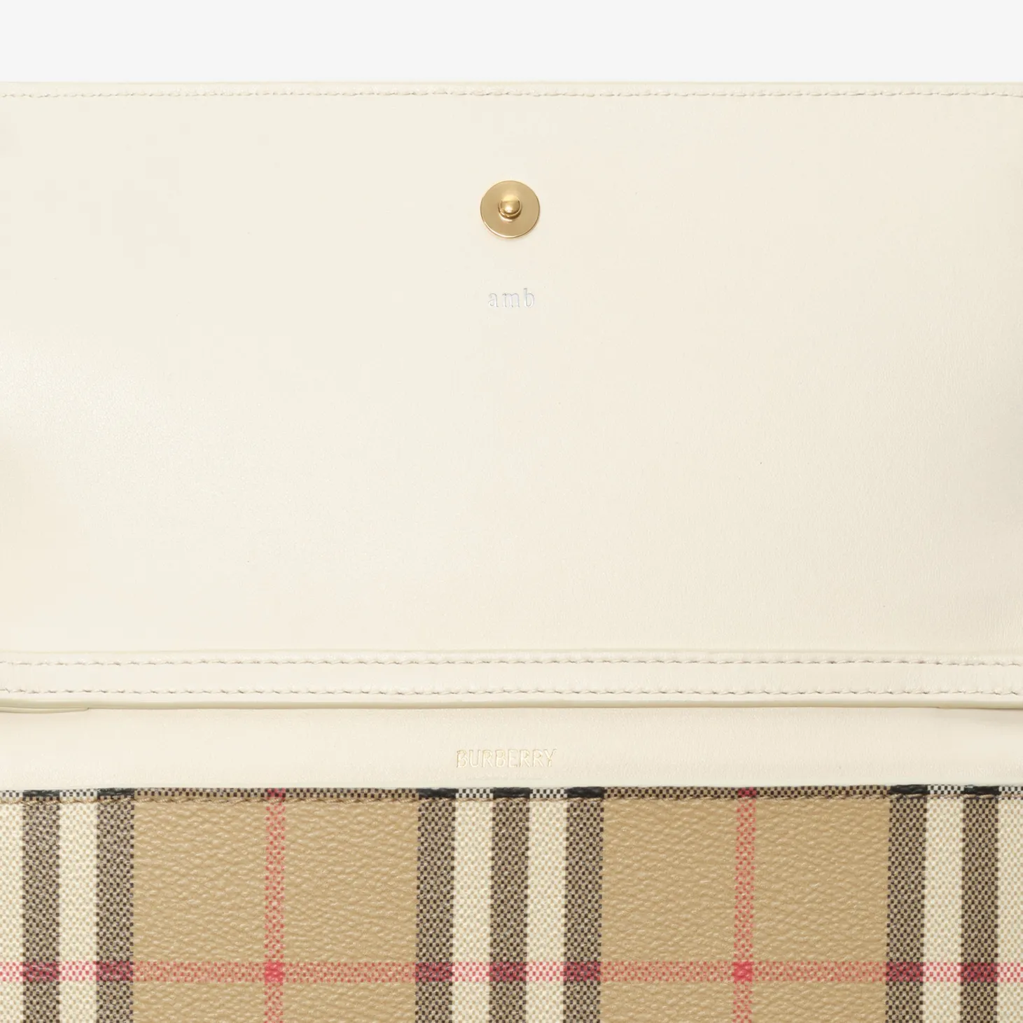 Check Chain Strap Wallet