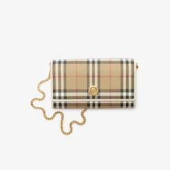 Check Chain Strap Wallet