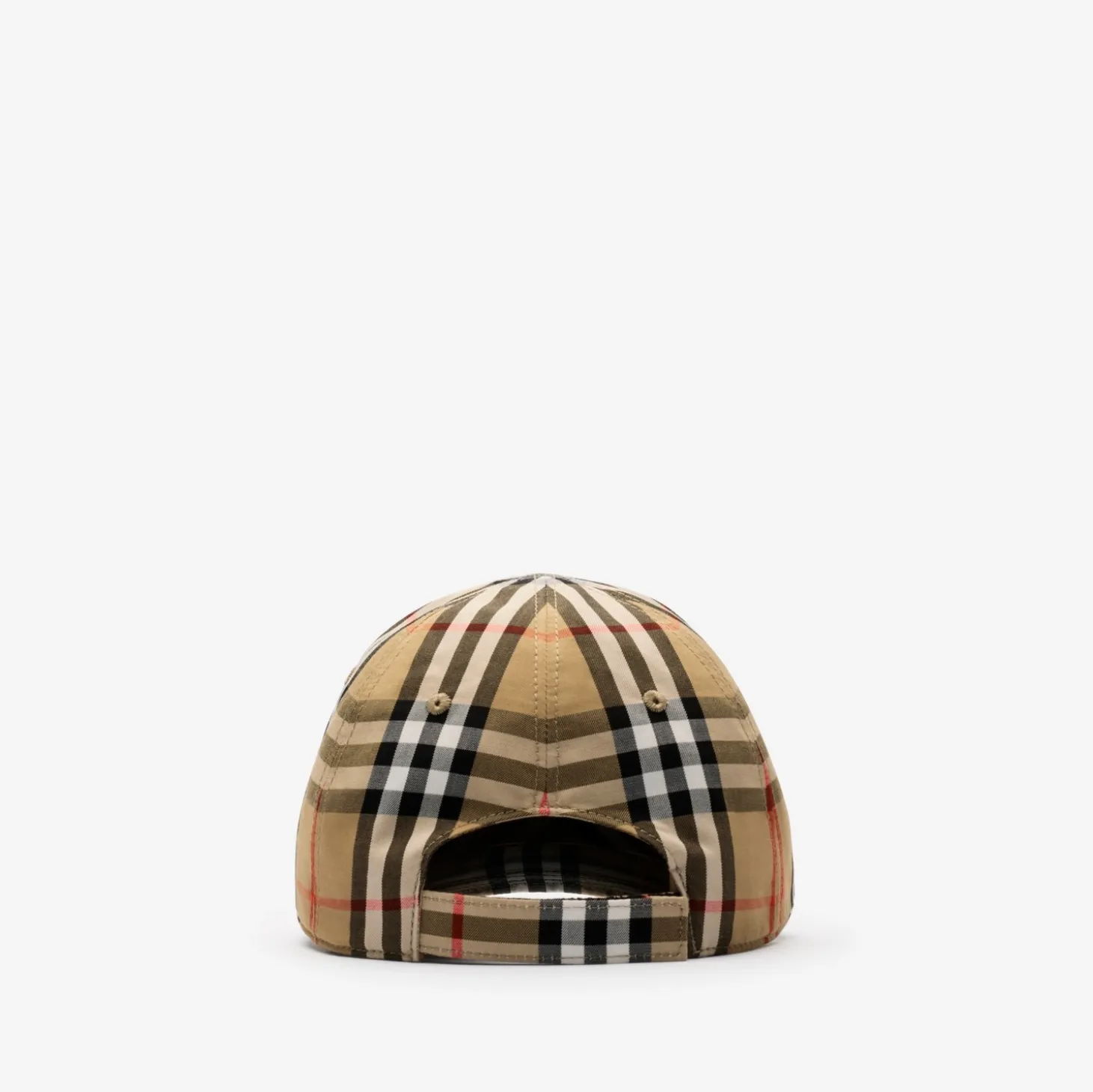 Check Cotton Baseball Cap