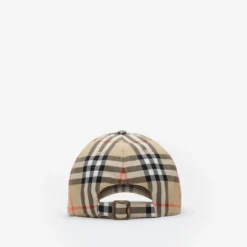 Check Cotton Baseball Cap