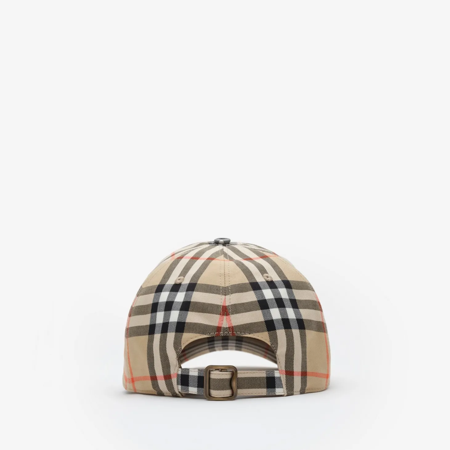 Check Cotton Baseball Cap