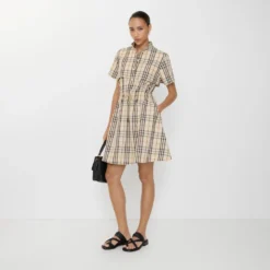 Check Cotton Dress