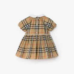 Check Cotton Dress with Bloomers