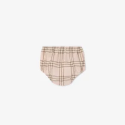 Check Cotton Dress with Bloomers