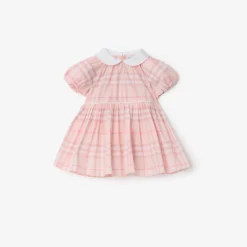 Check Cotton Dress with Bloomers