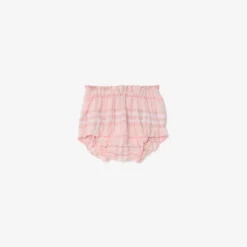 Check Cotton Dress with Bloomers
