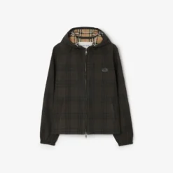 Check Cotton Newport Hooded Jacket