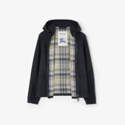 Check Cotton Newport Hooded Jacket