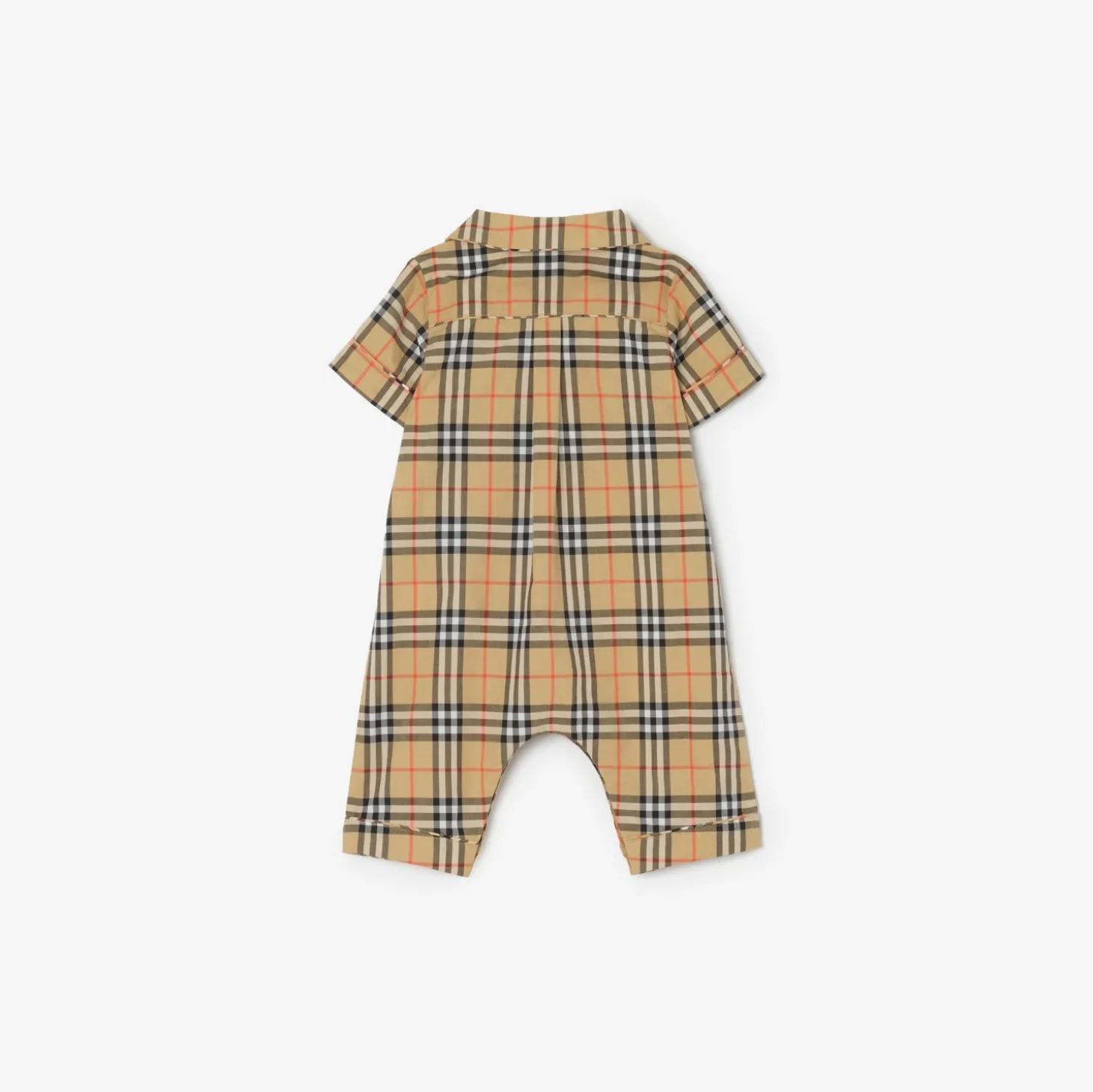 Check Cotton Playsuit