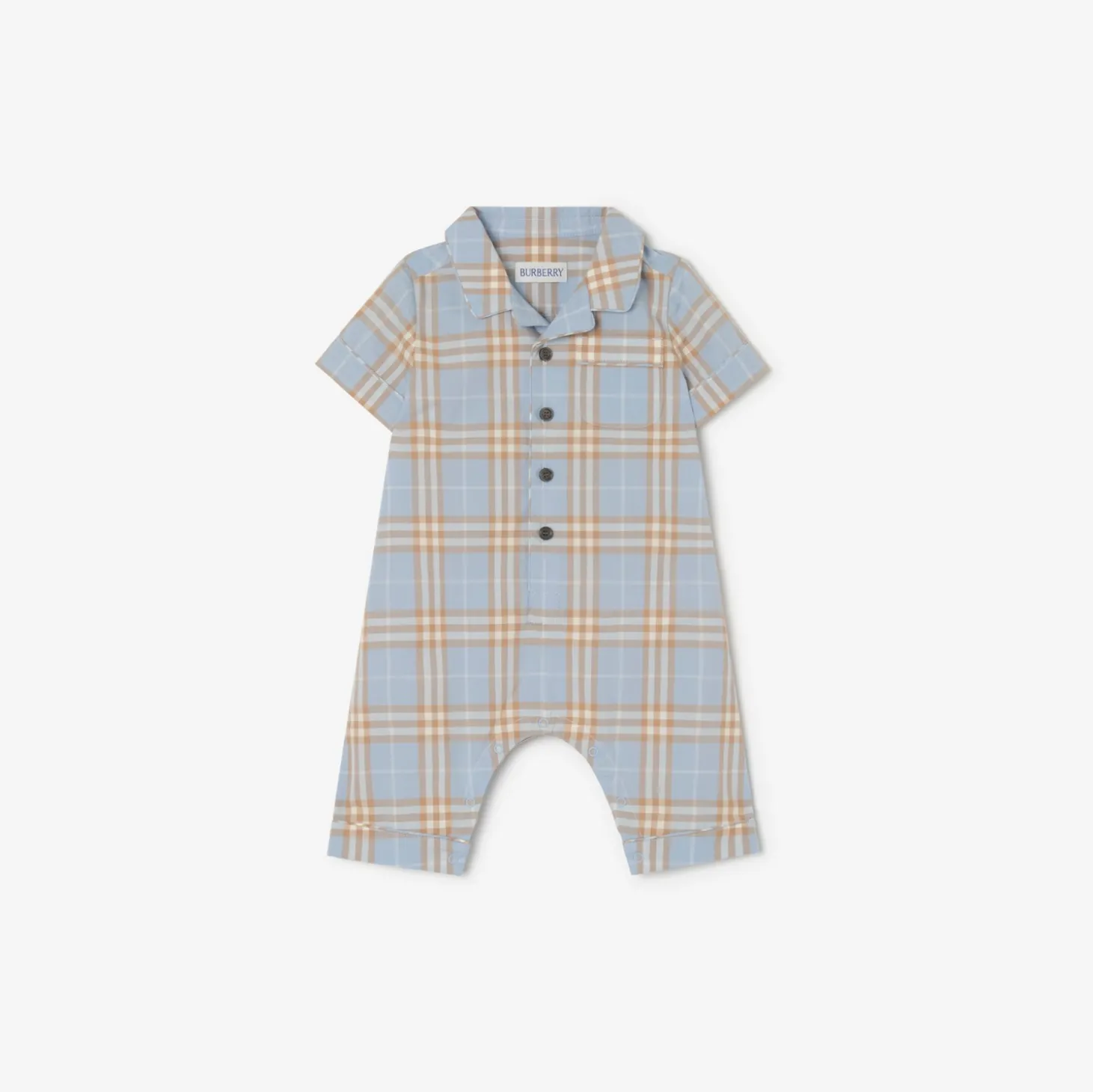 Check Cotton Playsuit
