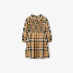 Check Cotton Poplin Dress