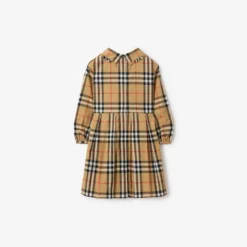 Check Cotton Poplin Dress