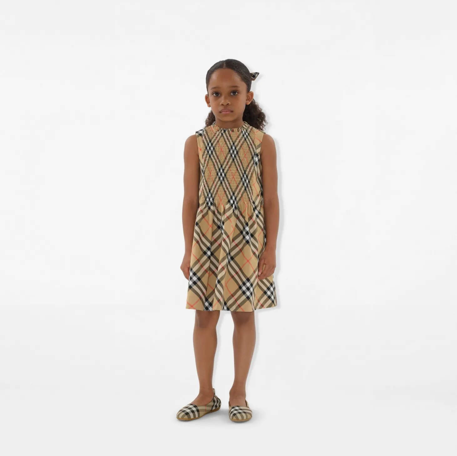 Check Cotton Poplin Dress