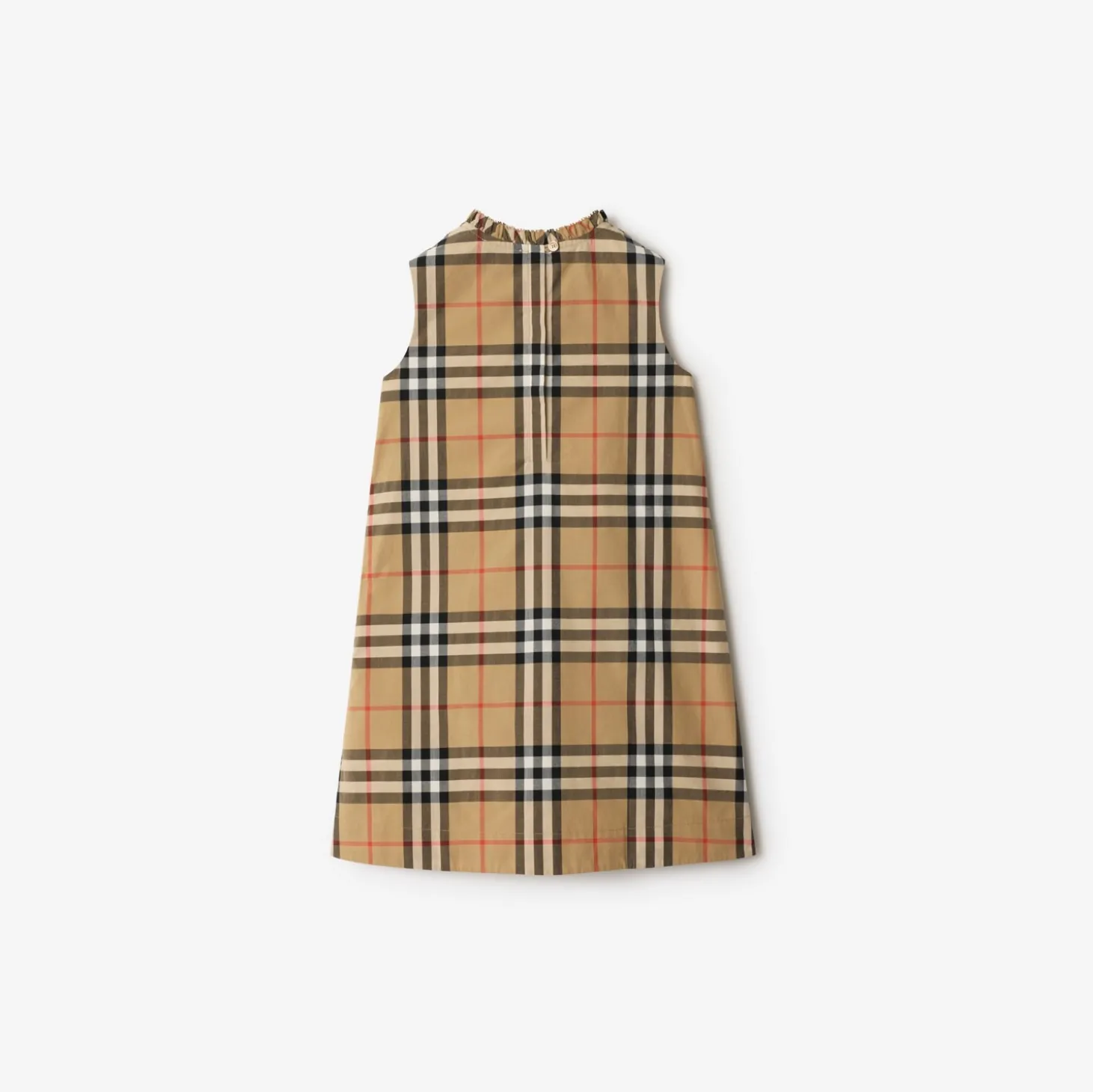 Check Cotton Poplin Dress