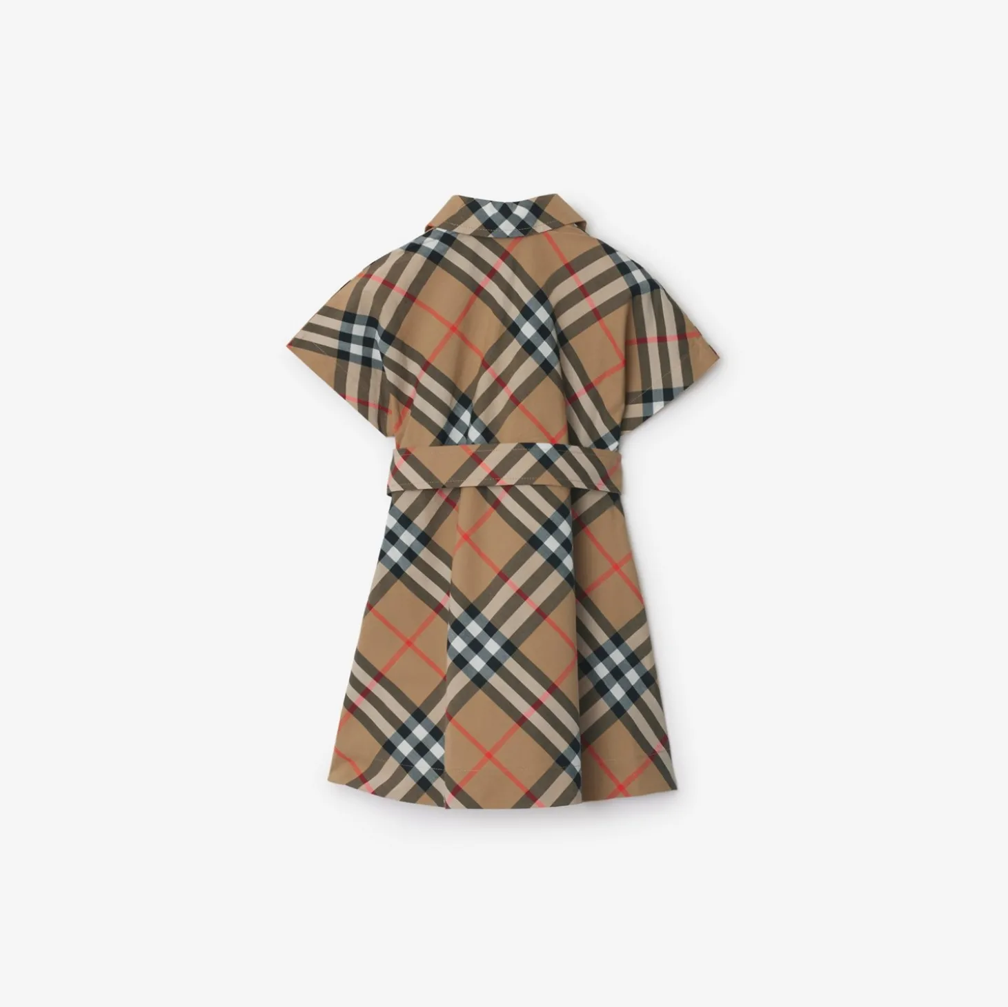 Check Cotton Shirt Dress