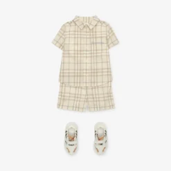 Check Cotton Shorts