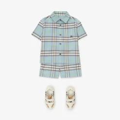 Check Cotton Shorts