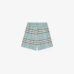 Check Cotton Shorts