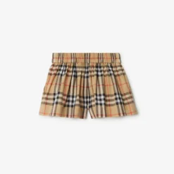 Check Cotton Shorts