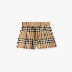 Check Cotton Shorts