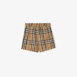 Check Cotton Shorts