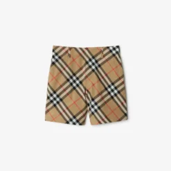 Check Cotton Shorts