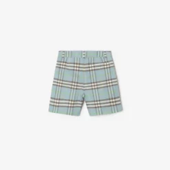 Check Cotton Shorts