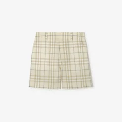 Check Cotton Shorts