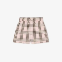 Check Cotton Shorts