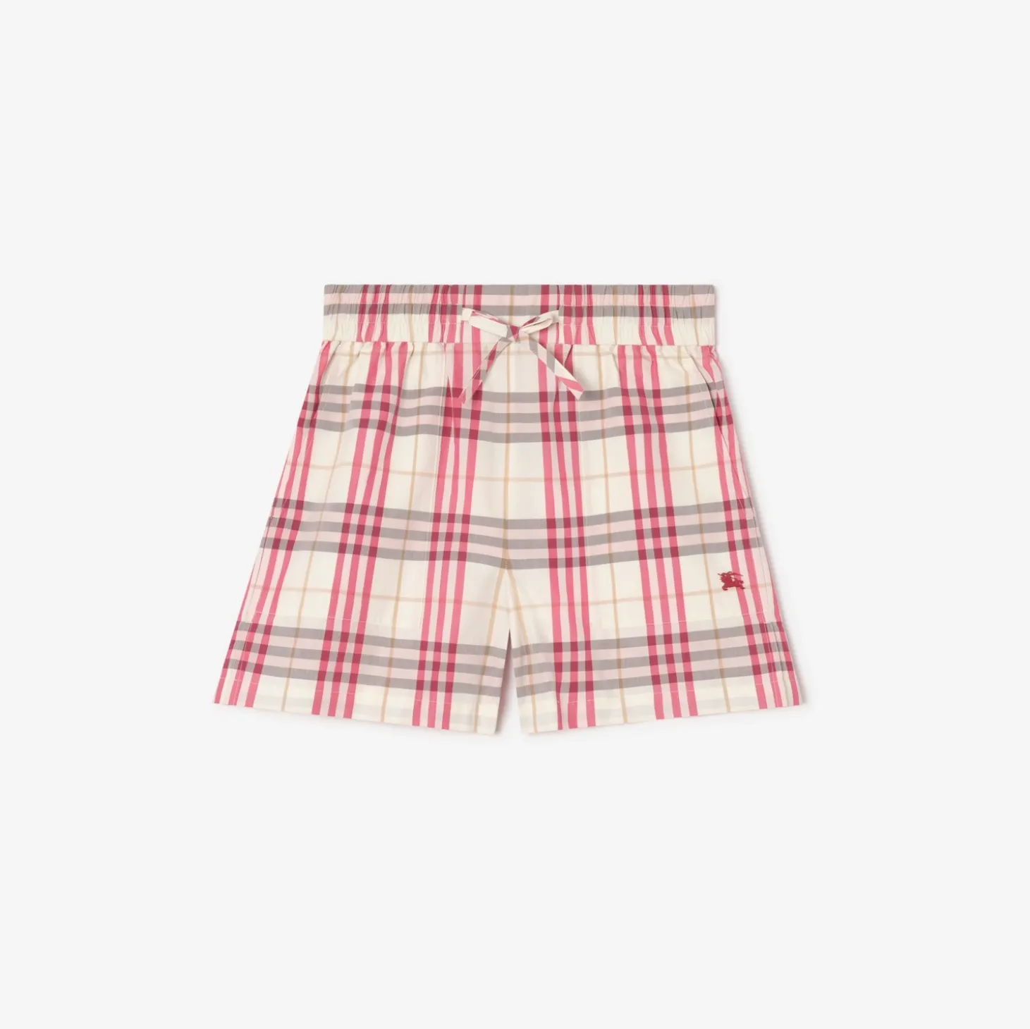 Check Cotton Shorts