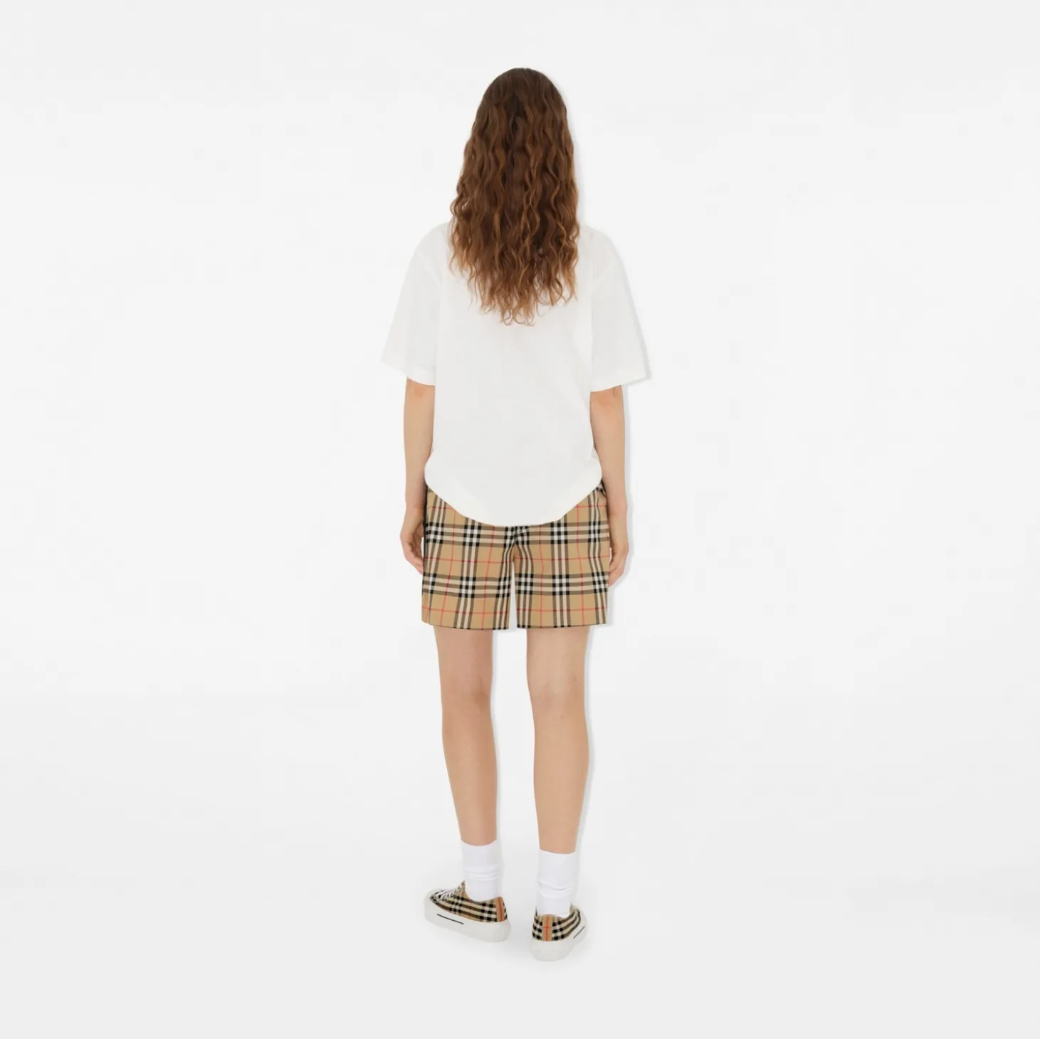 Check Cotton Shorts