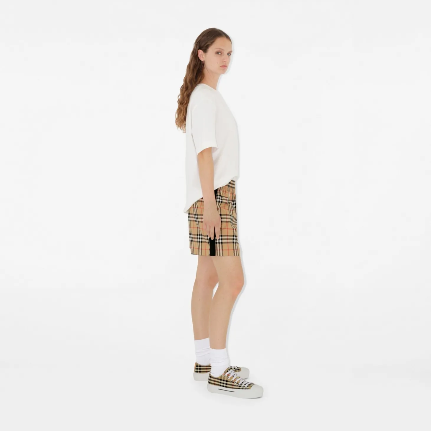 Check Cotton Shorts