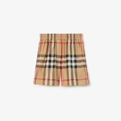 Check Cotton Shorts