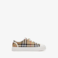 Check Cotton Sneakers