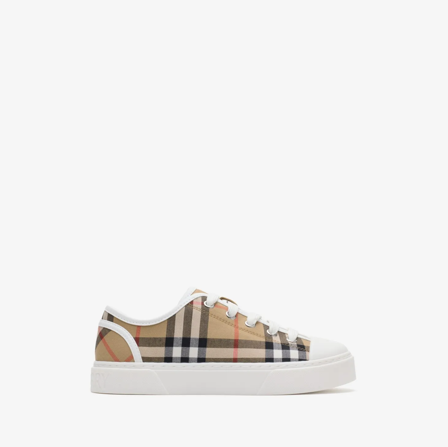 Check Cotton Sneakers