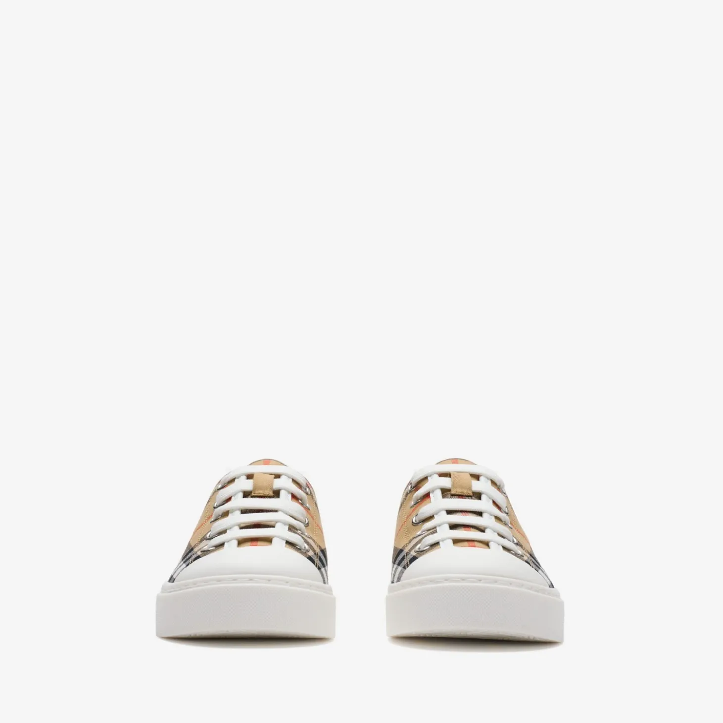 Check Cotton Sneakers
